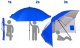 Parasol Plażowy Korcula Para Sole UPF 50+ na Plażę do Ogrodu SP0784 EDUKAMP 2