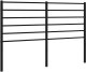 vidaXL Metalowe wezgłowie, czarne, 135 cm 1
