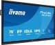 iiyama TE7515A-B1AG signage display Płaski panel Digital Signage 189,2 cm (74.5") Wi-Fi 550 cd/m 4K Ultra HD Czarny Ekran dotykowy Procesor wbudowany Android 2