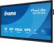 iiyama TE7515A-B1AG signage display Płaski panel Digital Signage 189,2 cm (74.5") Wi-Fi 550 cd/m 4K Ultra HD Czarny Ekran dotykowy Procesor wbudowany Android 3