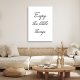 Feeby obraz na płótnie napis ciesz się z małych rzeczy 70x100 large 2