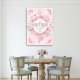 Feeby obraz na płótnie Napis Kwiaty Shabby Chic 40x60 medium 1