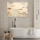 Feeby obraz na płótnie boho do łazienki spa ryby na beżowym tle 60x40 medium 2