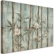 Feeby obraz na płótnie pędy bambusa z kwiatami na tle z fakturą 60x40 medium 1