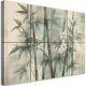 Feeby obraz na płótnie pędy bambusa z kwiatami na tle z fakturą 60x40 medium 1