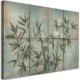 Feeby obraz na płótnie pędy bambusa z kwiatami na tle z fakturą 60x40 medium 1
