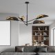 Vene 4 Czarna Złota Lampa Sufitowa Nowoczesna Led 1158/4 1