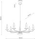 Żyrandol LIMAL BEIGE 10254 TK Lighting 6