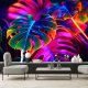 Feeby Fototapeta Monstera fluorescencyjne liście 450x315 xxl 2