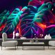 Feeby Fototapeta Liście monstera w futurystycznym stylu 450x315 xxl 2