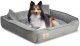 Legowisko dla psa kojec 75x65 cm welur szary M 4
