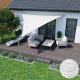 AIO FACTORY Żagiel przeciwsłoneczny wodoodporny ortalion 3x3x3m 6