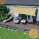 Żagiel przeciwsłoneczny wodoodporny codura 3x2m beżowy 5