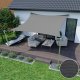 Żagiel przeciwsłoneczny wodoodporny codura 5x5 m ciemnoszary 5