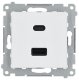 GNIAZDO ŁADOWANIA DEC2CA.01/11-SIMON54 Premium USB 5 V DC / 3.1 A 1