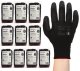 Rękawice Robocze MERCATOR Tech Black+Black PU - 120 Par (10 - XL) 10