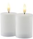 Sirius Sirius Smilla Genopladelig Mini Bloklys - Hvid - 2 stk 1