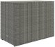 Szafka ogrodowa, szara, 100x55,5x80 cm, rattan PE 6