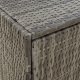Szafka ogrodowa, szara, 100x55,5x80 cm, rattan PE 7