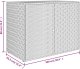 Szafka ogrodowa, szara, 100x55,5x80 cm, rattan PE 8