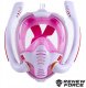 MASKA DO SNORKELINGU Z DWOMA FAJKAMI SM-14 S/M różowa 2