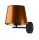Czarno-miedziany kinkiet ścienny w stylu glamour PUNA MIRROR LED 1