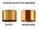 Złoto-czarny kinkiet TEGU MIRROR w stylu loft do salonu z abażurem LED 4