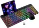 Wocco CK731/CM695 Wireless Keyboard + Mouse Combo with RGB Backlight 1