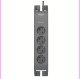 PHILIPS Īssavienojuma aizsargātājs (4 rozetes  melns) SPN3140A/58 1