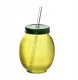 MODERN KITCHEN Szklany kubek ze szklanąsłomką 550ml 6,5x10x13cm 1
