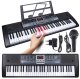 SUPRIMO 6136L KEYBOARD organy z mikrofonem dla dzieci podświetlane klawisze 1