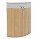 Narożny kosz na pranie z pokrywą, bambus, 60 l 1