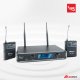 Zestaw mikrofonów bezprzewodowych UHF 2x nagłowny+ 2x krawatowy 2x bodypack+ stacja Audioport SU-740HH one size 31