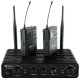 Zestaw mikrofonów bezprzewodowych UHF 2x nagłowny bodypack krawatowy Audioport SU-750BP one size 18