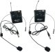 Zestaw mikrofonów bezprzewodowych UHF 2x nagłowny bodypack krawatowy Audioport SU-750BP one size 31
