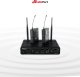 Zestaw mikrofonów bezprzewodowych UHF 2x nagłowny bodypack krawatowy Audioport SU-750BP one size 35