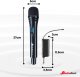 Zestaw 2 mikrofonów bezprzewodowych dorecznych UHF z odbiornikiem Audioport MV2 one size 6