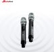 Zestaw 2 mikrofonów bezprzewodowych doręcznych UHF+ odbiornik Audioport MU2 one size 5