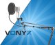 Vonyx CMS320S mikrofon studyjny USB z echem i ramieniem - srebrny one size 1