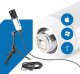 Mikrofon studyjny USB Vonyx CM320W ze statywem stołowym - biały one size 19