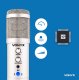 Vonyx CM320S Mikrofon studyjny USB ze statywem stołowym - tytanowy one size 19