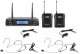 Zestaw mikrofonowy bezprzewodowy 2x bodypack UHF Vonyx WM62B one size 1