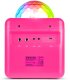 Głośnik bluetooth karaoke z półkulą LED 15W BT 2 mikrofony Fenton różowy one size 4