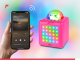 Głośnik bluetooth karaoke z półkulą LED 15W BT 2 mikrofony Fenton różowy one size 9