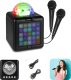 Głośnik bluetooth karaoke z półkulą LED 15W BT 2 mikrofony Fenton one size 2