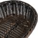 Koszyk owalny z polirattanu 250x190x80 mm, czarnobrązowy | TECHNICA, Gold Line 2