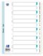 Elba 400020562, Months tab index, Polypropylene (PP), White, Portrait, A4, 0.12 mm 1