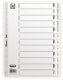 Elba 400020562, Months tab index, Polypropylene (PP), White, Portrait, A4, 0.12 mm 1