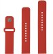 Fixed | Sporty Strap Set with Quick Release 22mm for Smartwatch | 160-235 mm | Red | Silicone 2