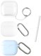 4smarts Case Set Omega AirPods 4, 3er Set weiß, hellblau 1
